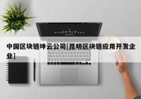 中国区块链坤云公司[昆明区块链应用开发企业]